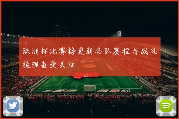 欧洲杯比赛榜更新各队赛程与战况梳理备受关注